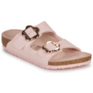BIRKENSTOCK Arizona Kids Flower Buckle Birko-flor / Light / Rosa / Stretto Beige Ciabatta Bambina - 1