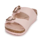 BIRKENSTOCK Arizona Kids Flower Buckle Birko-flor / Light / Rosa / Stretto Beige Ciabatta Bambina - 3