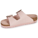 BIRKENSTOCK Arizona Kids Flower Buckle Birko-flor / Light / Rosa / Stretto Beige Ciabatta Bambina - 4