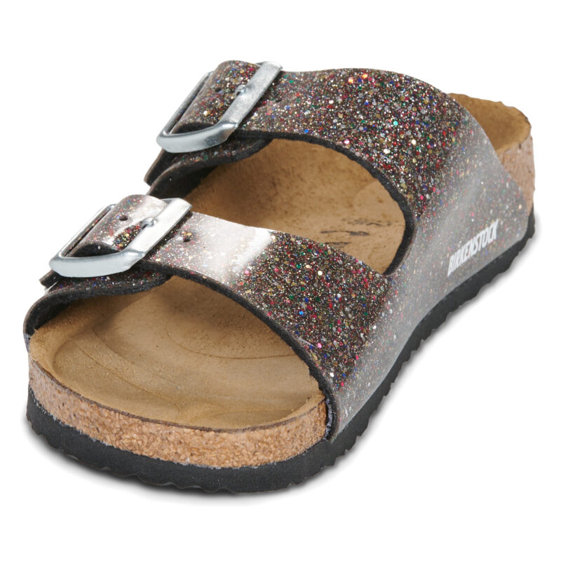 BIRKENSTOCK Arizona Kids Birko-flor / Black / Cosmic / Stretto Nero Ciabatta Bambina - 3