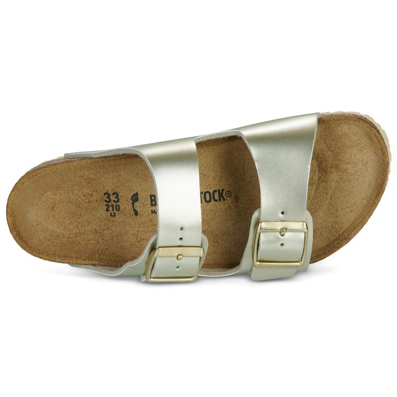 BIRKENSTOCK Arizona Kids Birko-flor / Electric / Metallic / Oro / Stretto Oro Ciabatta Bambina - 6