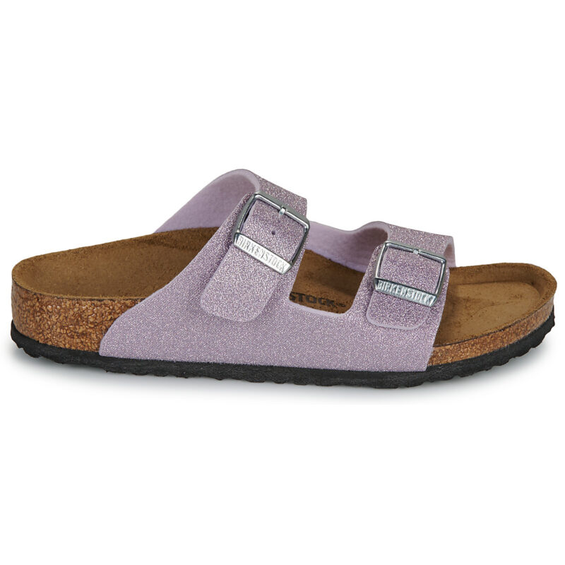 BIRKENSTOCK Arizona Kids Birko-flor / Shiny / Glitter / Purple / Stretto Viola Ciabatta Bambina - 2