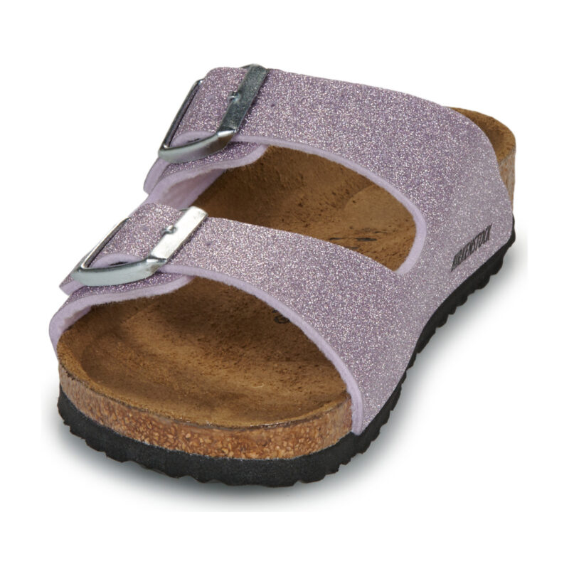 BIRKENSTOCK Arizona Kids Birko-flor / Shiny / Glitter / Purple / Stretto Viola Ciabatta Bambina - 3
