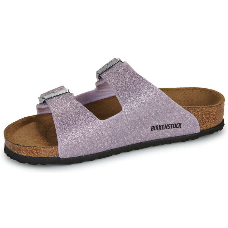 BIRKENSTOCK Arizona Kids Birko-flor / Shiny / Glitter / Purple / Stretto Viola Ciabatta Bambina - 4