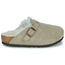 BIRKENSTOCK Boston Kids Suede / Taupe / Stretto Beige Zoccoli Bambina - 2