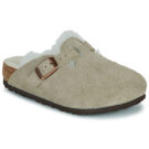BIRKENSTOCK Boston Kids Suede / Taupe / Stretto Beige Zoccoli Bambina - 1