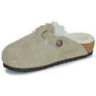 BIRKENSTOCK Boston Kids Suede / Taupe / Stretto Beige Zoccoli Bambina - 4
