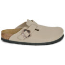 BIRKENSTOCK Boston Kids Flower Buckle Birko-flor / Sandcastle / Narrow Beige Girls Clogs - 2