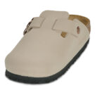 BIRKENSTOCK Boston Kids Flower Buckle Birko-flor / Sandcastle / Narrow Beige Girls Clogs - 3