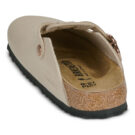 BIRKENSTOCK Boston Kids Flower Buckle Birko-flor / Sandcastle / Narrow Beige Girls Clogs - 5