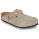 BIRKENSTOCK Boston Kids LEVE Taupe Suede / Taupe / Stretto Beige Zoccoli Bambina - 1
