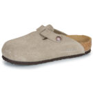 BIRKENSTOCK Boston Kids LEVE Taupe Suede / Taupe / Stretto Beige Zoccoli Bambina - 4