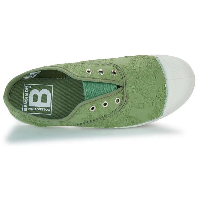 Bensimon TENNIS ELLY BRODERIE ANGLAISE Verde Sneakers Bambina - 6