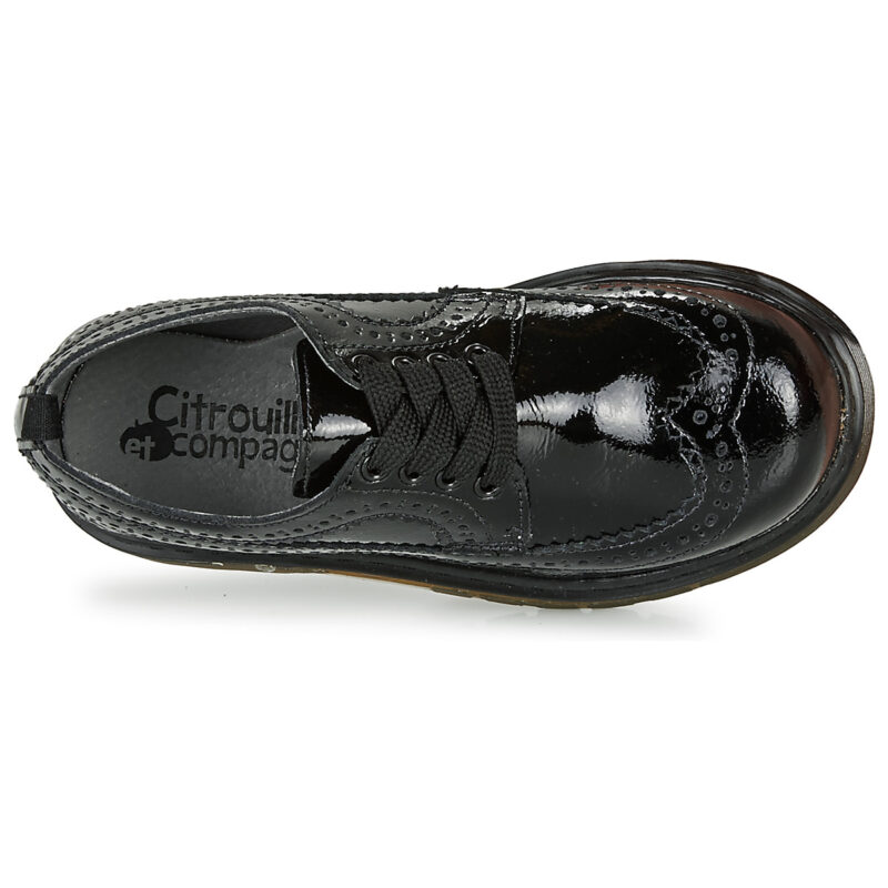 Citrouille et Compagnie LOUVINO Nero Derby Bambina - 6