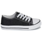 Citrouille et Compagnie OTAL PAILLETTES Nero Sneakers Bambina - 2