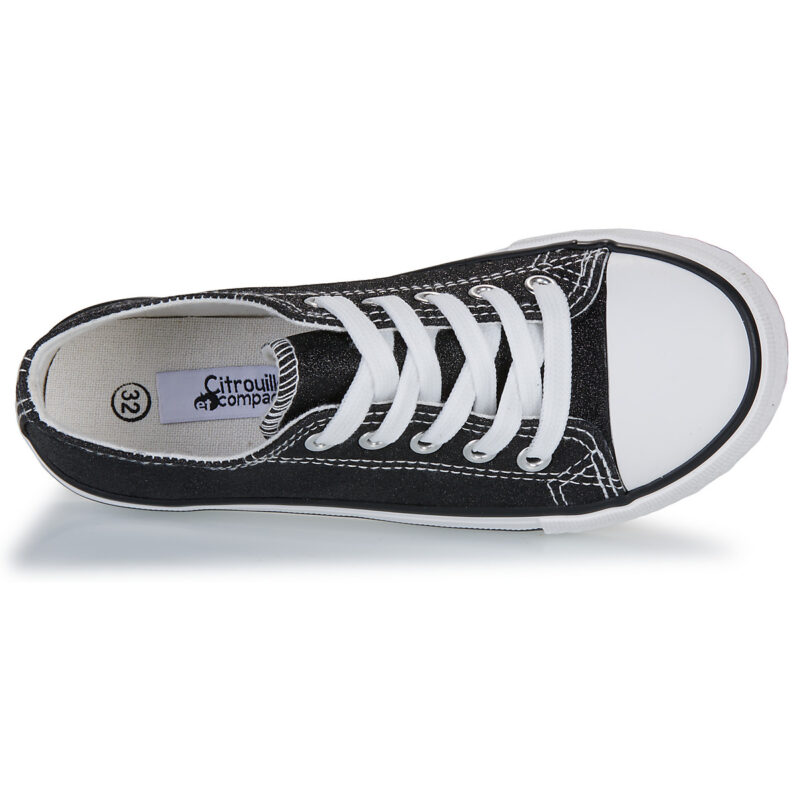 Citrouille et Compagnie OTAL PAILLETTES Nero Sneakers Bambina - 6