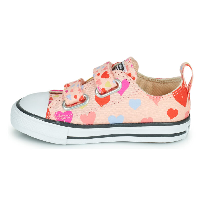 Converse CHUCK TAYLOR ALL STAR 2V ALWAYS ON HEARTS OX Pink Toddler Sneakers - 4
