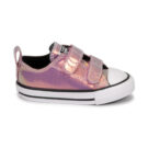 Converse Baskets Chuck Taylor All Star 2V &agrave; paillettes iris&eacute;es roses pour fille - 2