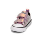 Converse Baskets Chuck Taylor All Star 2V &agrave; paillettes iris&eacute;es roses pour fille - 3