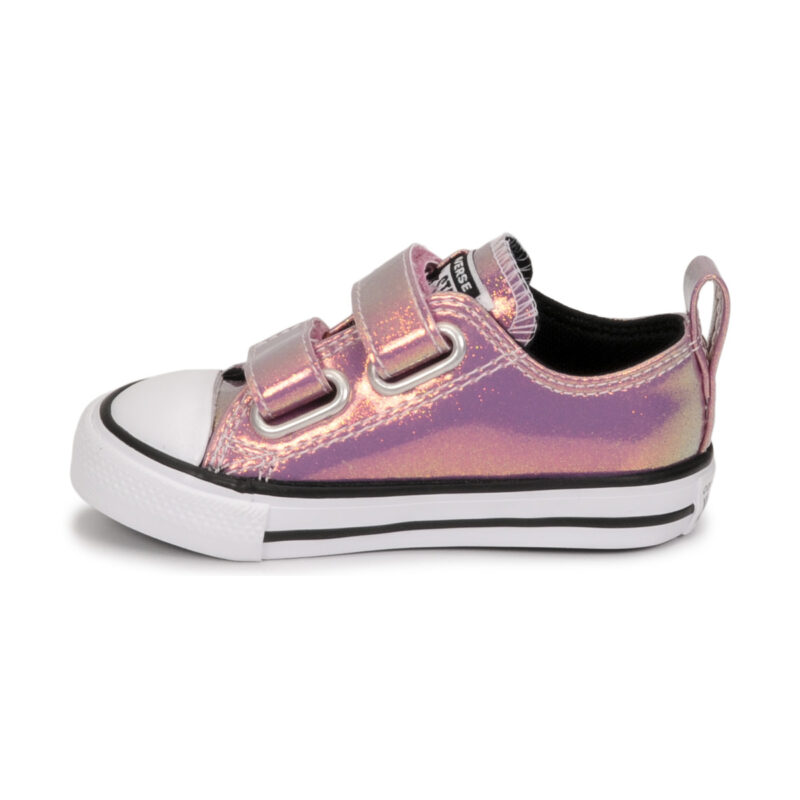 Converse Baskets Chuck Taylor All Star 2V &agrave; paillettes iris&eacute;es roses pour fille - 4