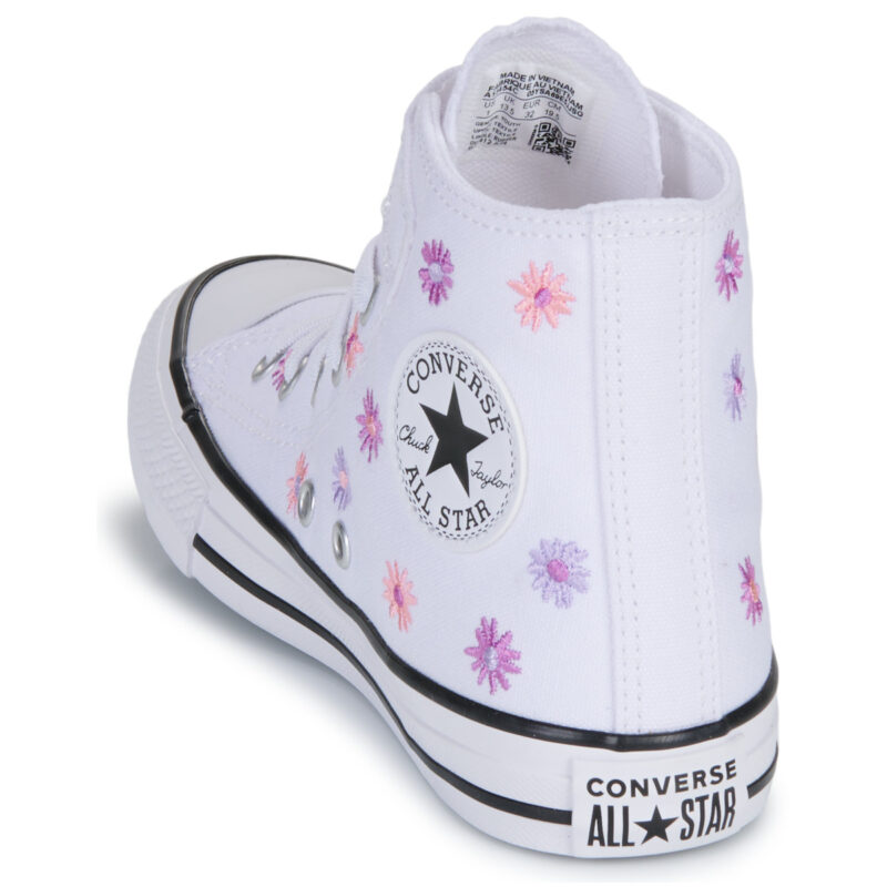 Converse CHUCK TAYLOR ALL STAR ALLOVER FLORALS EASY ON Bianco Sneakers Bambina - 5