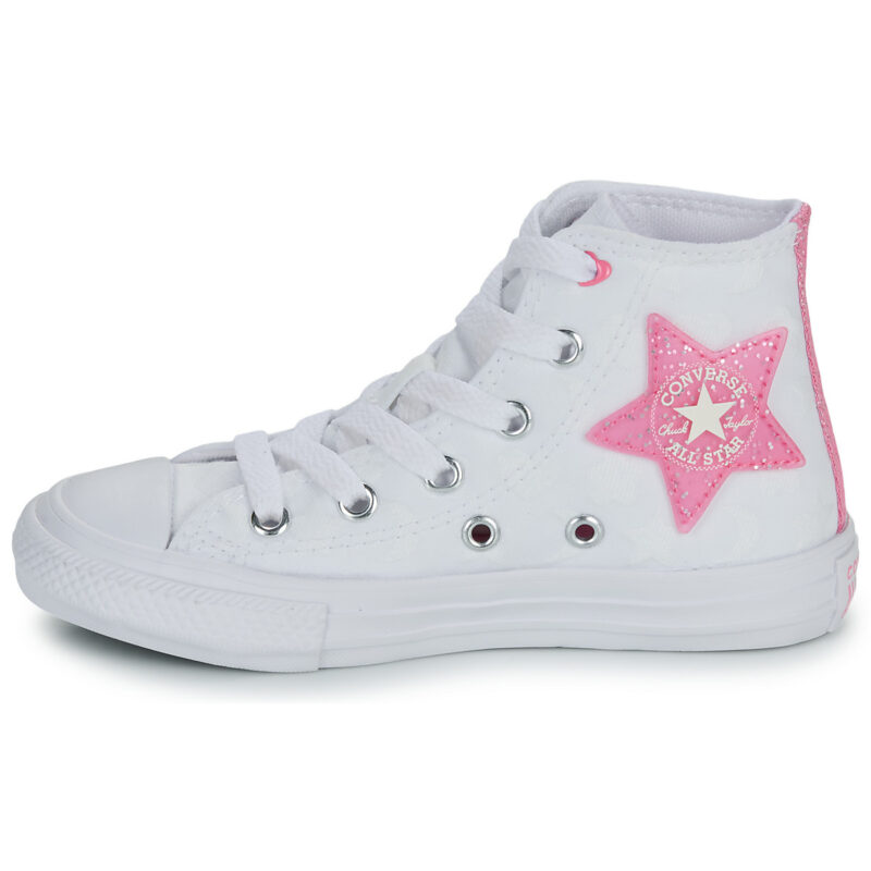Converse CHUCK TAYLOR ALL STAR Bianco Sneakers Bambina - 4