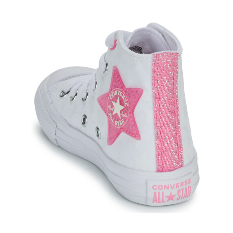 Converse CHUCK TAYLOR ALL STAR Bianco Sneakers Bambina - 5