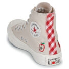 Converse CHUCK TAYLOR ALL STAR CHECKERED ACCENTS Bianco - Sneakers Bambina - 5