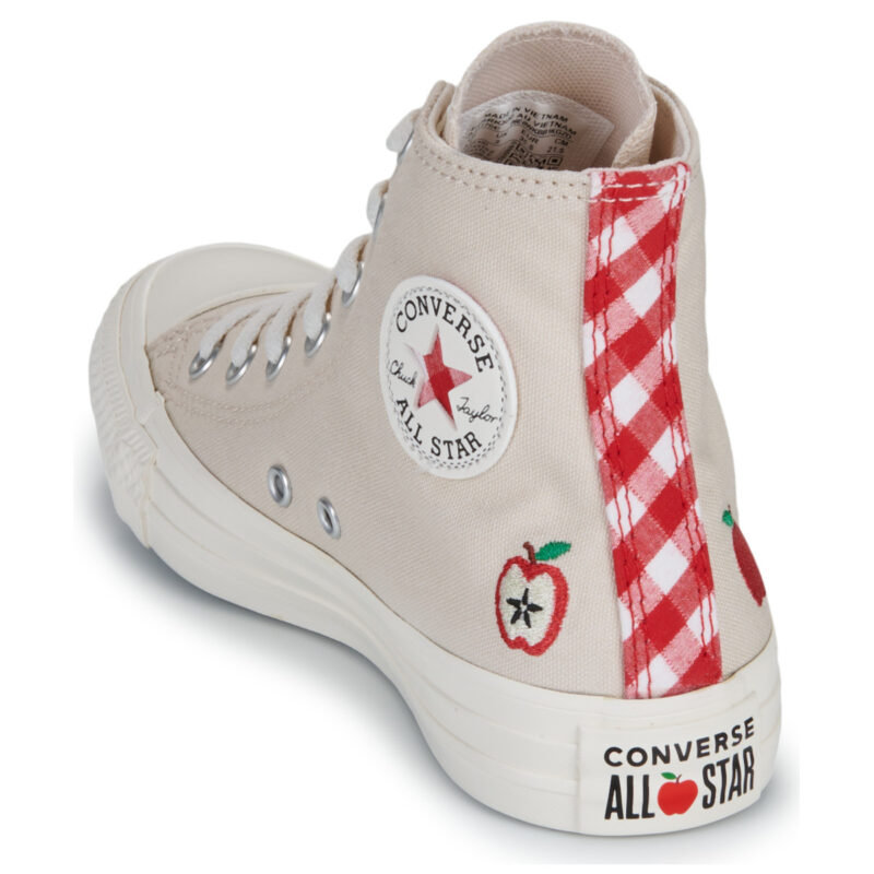Converse CHUCK TAYLOR ALL STAR CHECKERED ACCENTS Bianco - Sneakers Bambina - 5