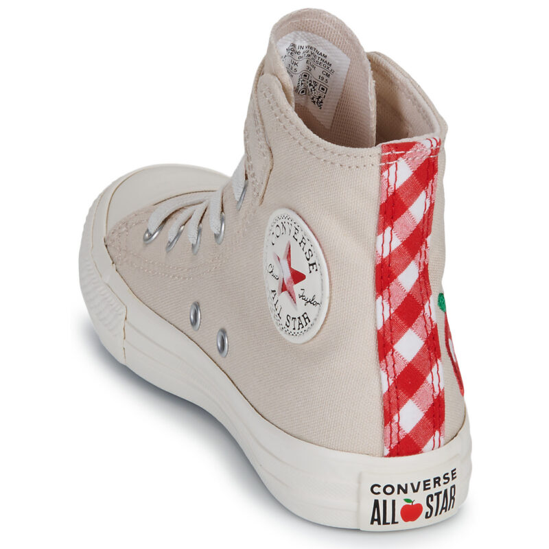 Converse CHUCK TAYLOR ALL STAR CHECKERED ACCENTS EASY-ON Bianco - Sneakers Bambina - 5