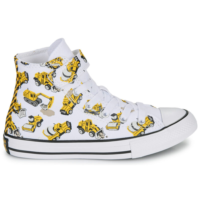 Converse CHUCK TAYLOR ALL STAR CONSTRUCTION TRUCK EASY-ON Bianco Sneakers Bambina - 2
