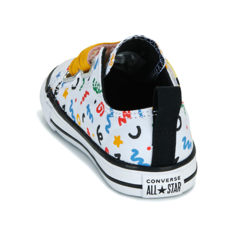 Converse CHUCK TAYLOR ALL STAR EASY-ON DOODLES Bianco Sneakers Bambina - 5