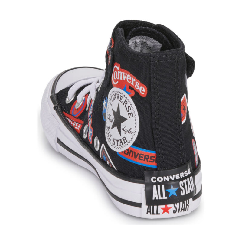 Converse CHUCK TAYLOR ALL STAR EASY-ON STICKERS Nero Sneakers Bambina - 5