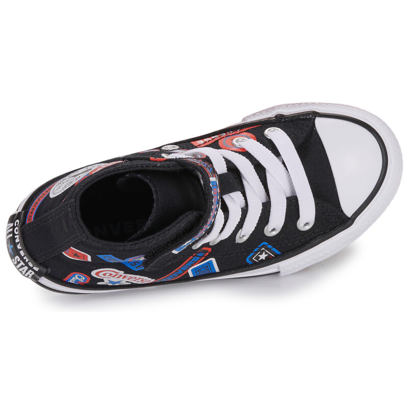 Converse CHUCK TAYLOR ALL STAR EASY-ON STICKERS Nero Sneakers Bambina - 6