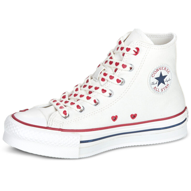 Converse CHUCK TAYLOR ALL STAR EVA LIFT Bianco Sneakers Bambina - 4