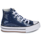 Converse CHUCK TAYLOR ALL STAR EVA LIFT GLITTER PLATFORM Blu - Sneakers Bambina - 2
