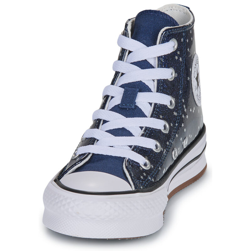 Converse CHUCK TAYLOR ALL STAR EVA LIFT GLITTER PLATFORM Blu - Sneakers Bambina - 3
