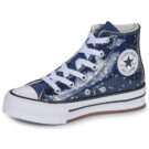 Converse CHUCK TAYLOR ALL STAR EVA LIFT GLITTER PLATFORM Blu - Sneakers Bambina - 4