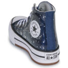 Converse CHUCK TAYLOR ALL STAR EVA LIFT GLITTER PLATFORM Blu - Sneakers Bambina - 5