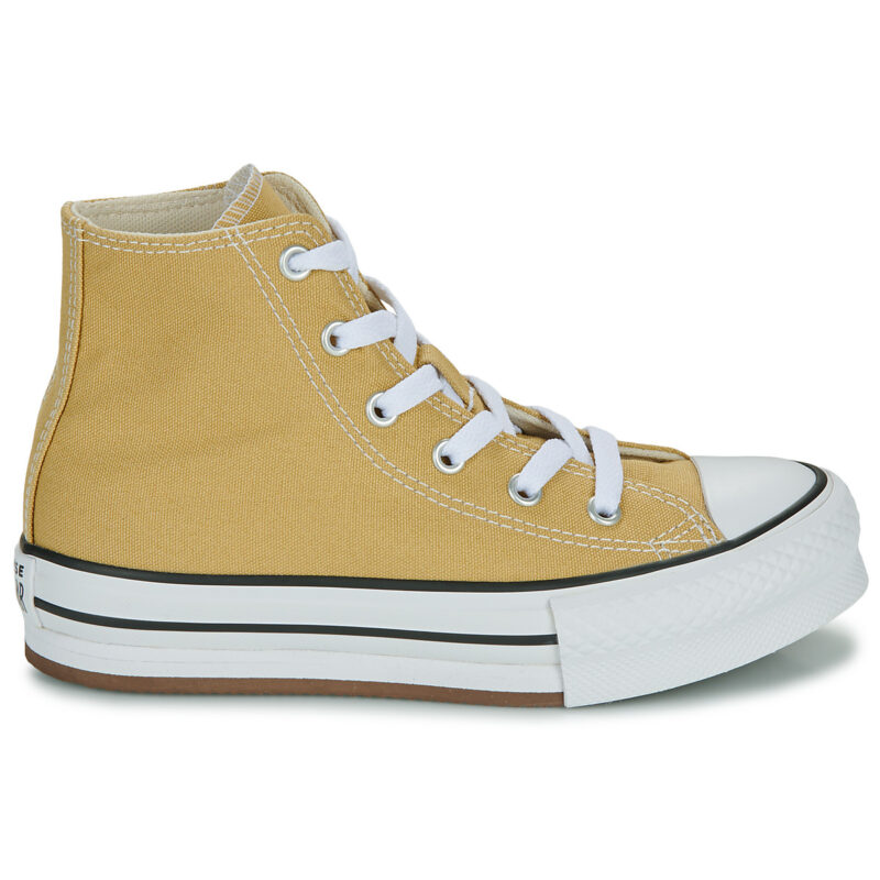 Converse CHUCK TAYLOR ALL STAR EVA LIFT Jaune Baskets Fille - 2