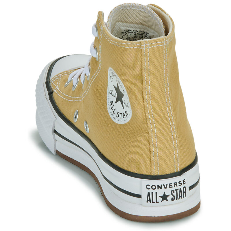 Converse CHUCK TAYLOR ALL STAR EVA LIFT Jaune Baskets Fille - 5
