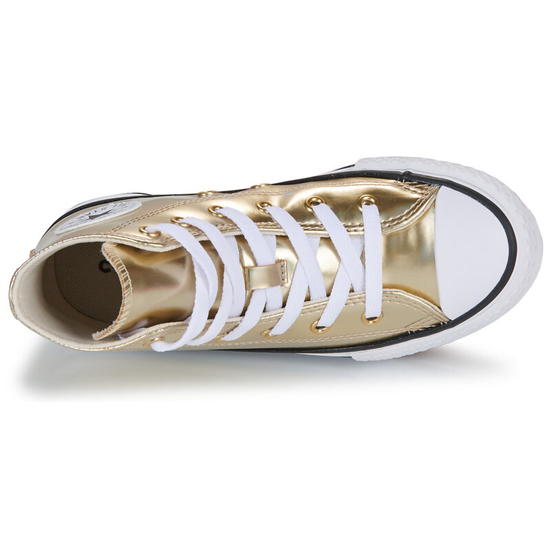 Converse CHUCK TAYLOR ALL STAR EVA LIFT PLATFORM METALLIC Oro Sneakers Bambina - 6