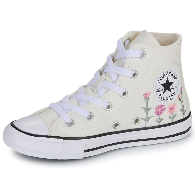 Converse CHUCK TAYLOR ALL STAR FLORALS Beige Sneakers Bambina - 4