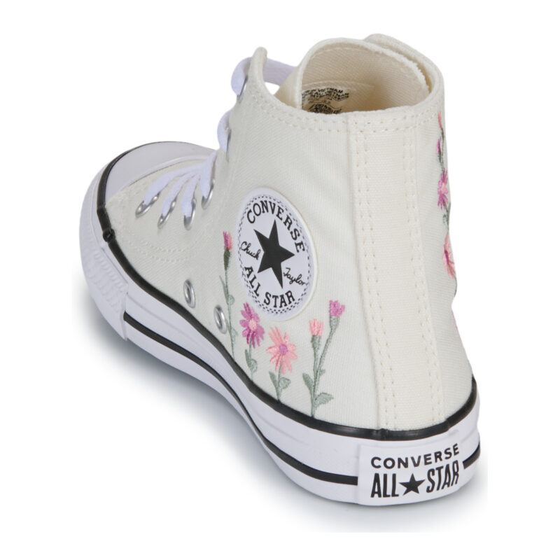 Converse CHUCK TAYLOR ALL STAR FLORALS Beige Sneakers Bambina - 5