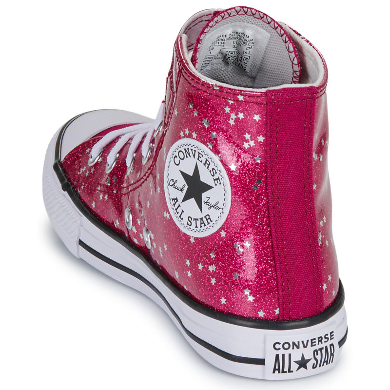 Converse CHUCK TAYLOR ALL STAR GLITTER EASY ON Rosa Sneakers Bambina - 5