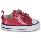 Converse CHUCK TAYLOR ALL STAR GLITTER EASY ON Rosso Sneakers Bambina - 2