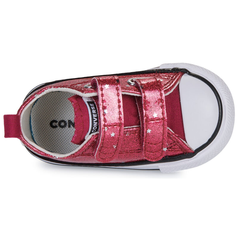 Converse CHUCK TAYLOR ALL STAR GLITTER EASY ON Rosso Sneakers Bambina - 6