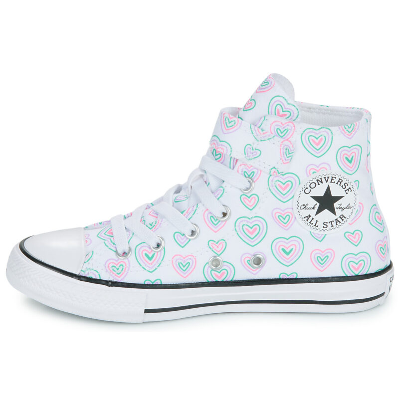 Converse CHUCK TAYLOR ALL STAR HEARTS EASY-ON Multicolore Sneakers Bambina - 4