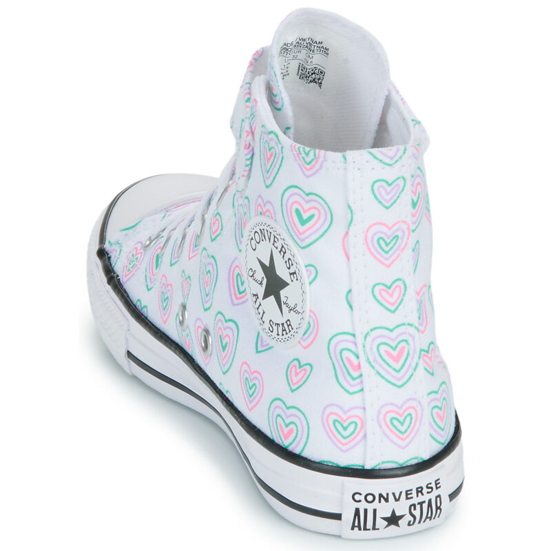 Converse CHUCK TAYLOR ALL STAR HEARTS EASY-ON Multicolore Sneakers Bambina - 5