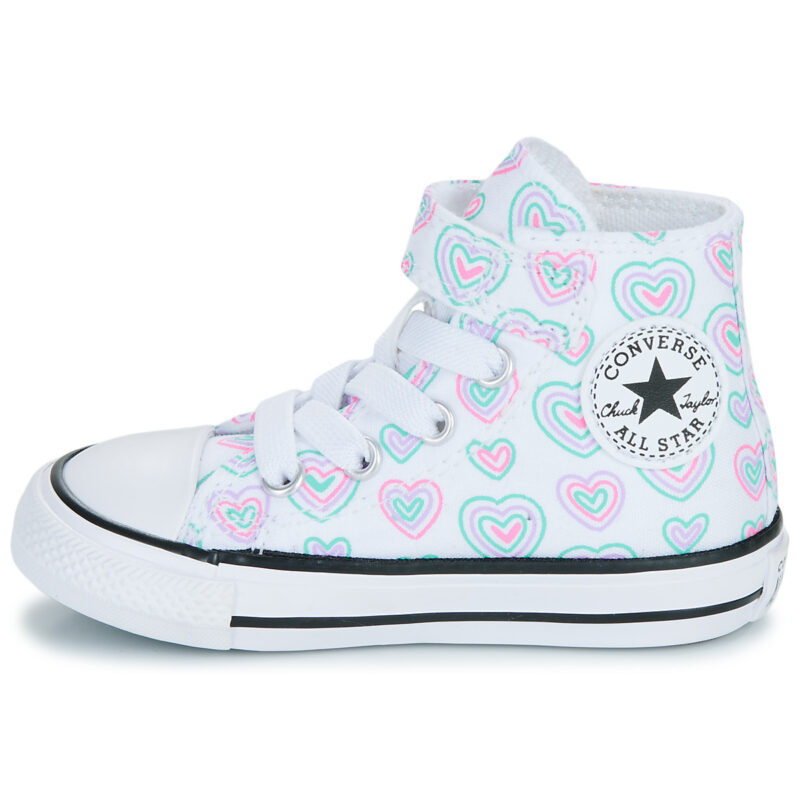 Converse CHUCK TAYLOR ALL STAR HEARTS EASY-ON Multicolore Sneakers Bambina - 4
